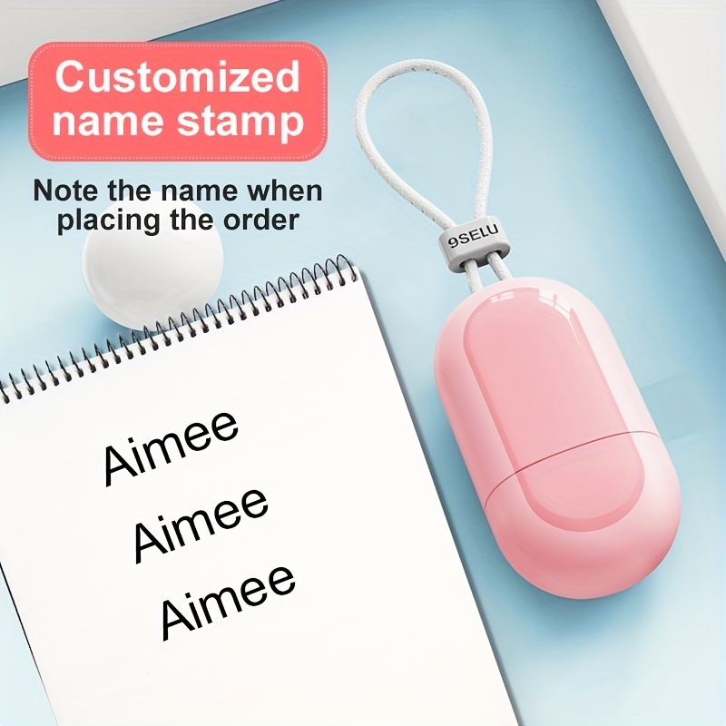 School Set custom Name Seals Stamp And Transparent Name - Temu