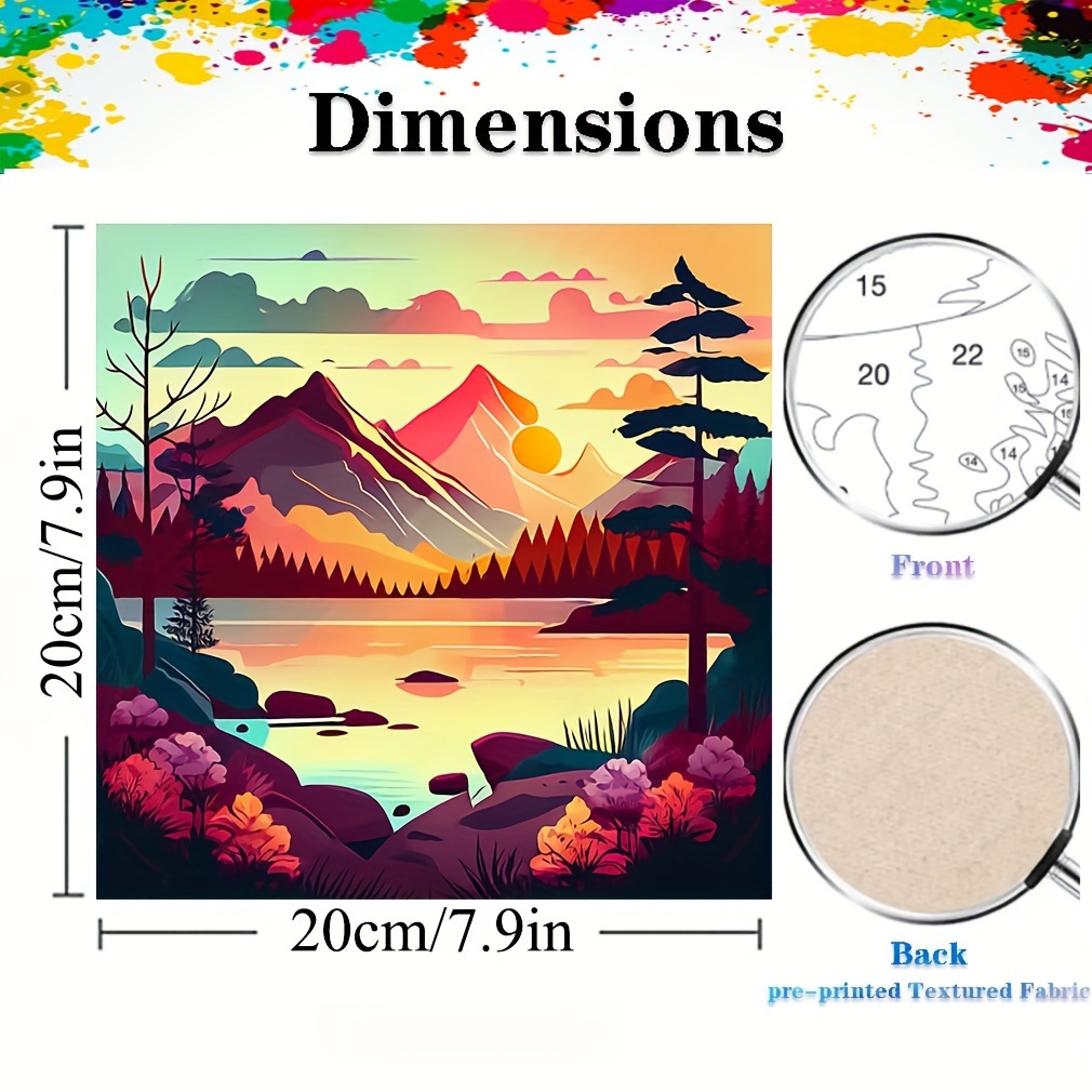 Landscape In The Sun Painting Paint By Number For Adults - Temu
