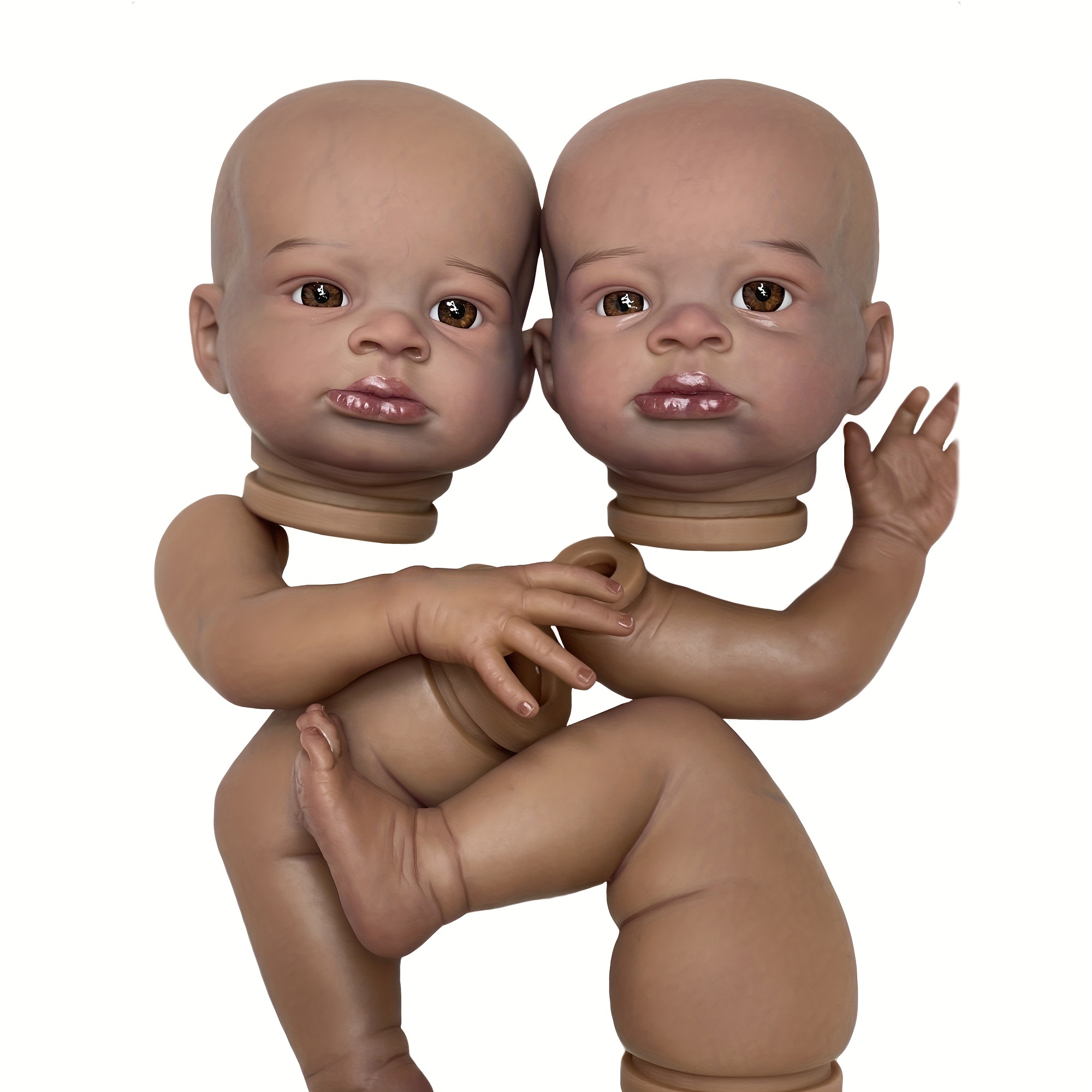 Dark Skin Lanny Reborn Doll Kits 3d Painted Unassembled Blank Kits Diy Soft  Silicone Vinyl Kit Reborn With Lifelike Painted Hair Doll For Family's Gift  - Temu