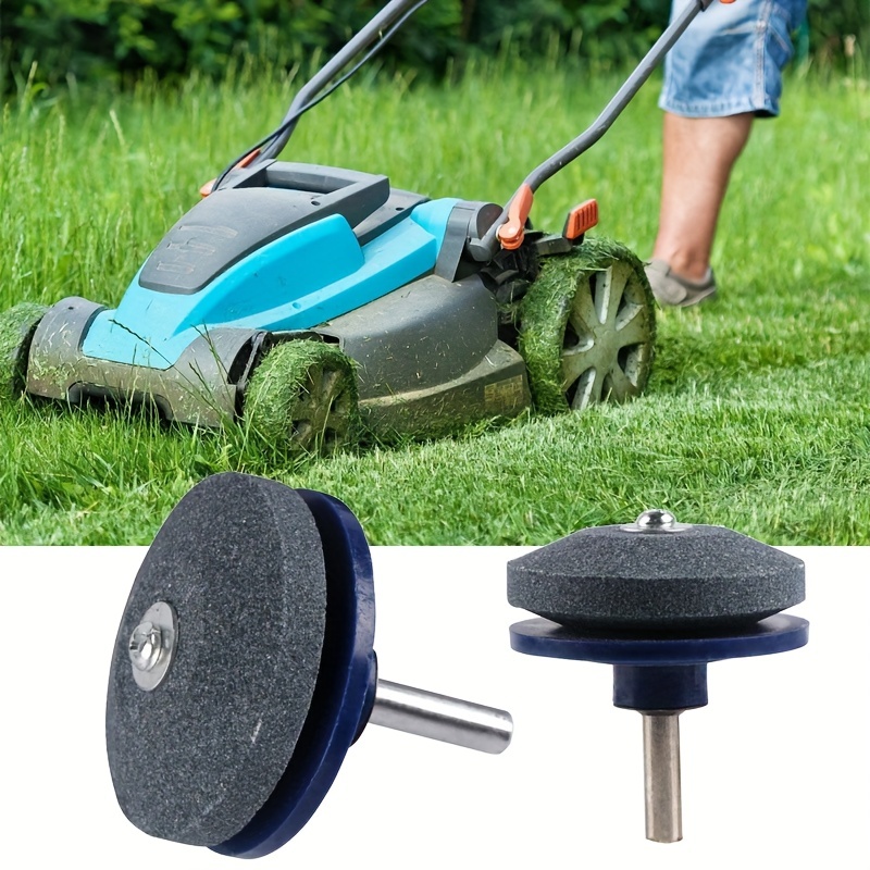 Faster Lawn Mower Sharpener Lawn Mower Blade Sharpener Universal Grinding  Rotary Drill Cuts Replacement Parts & Accessories - Temu