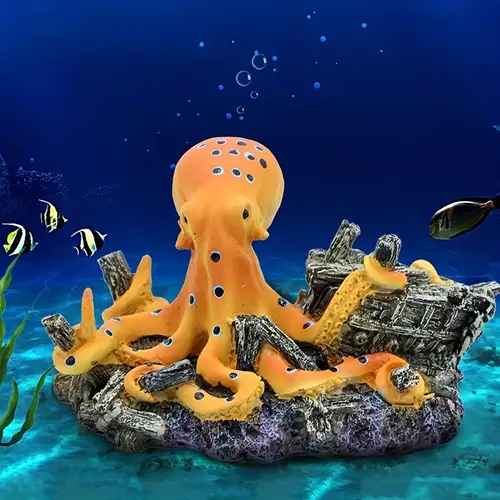 Aquarium Oktopus Dekoration, Fluoreszierende Künstliche Oktopus