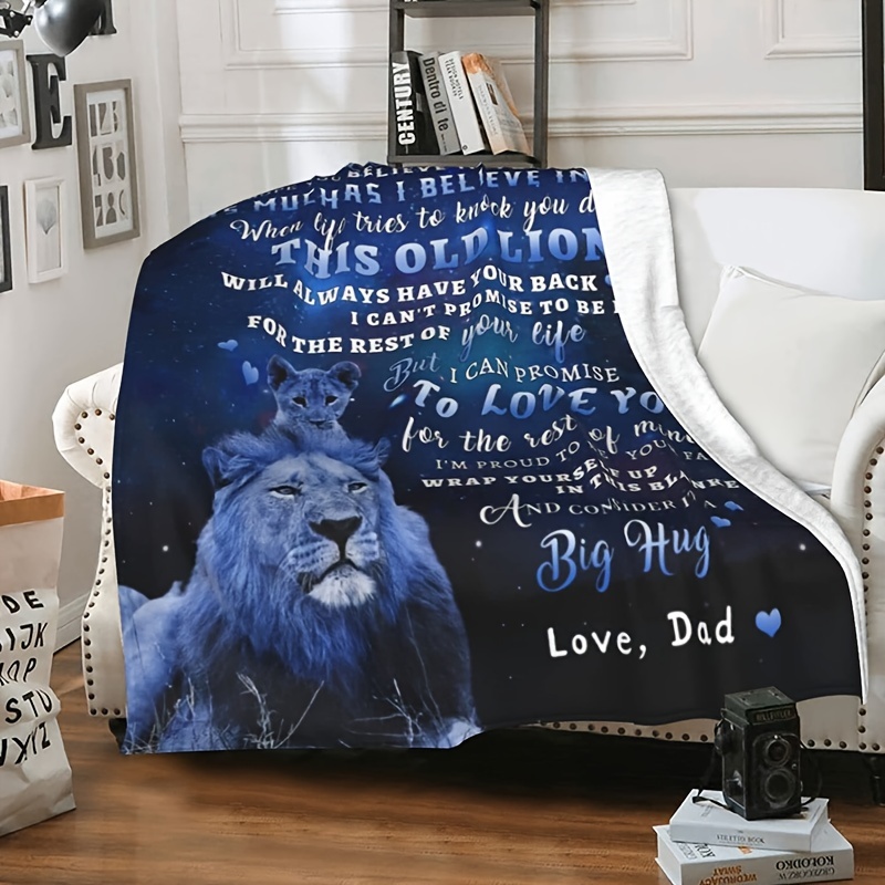 Super Soft Lion Blanket For Daughter - Perfect Valentine's Day Or