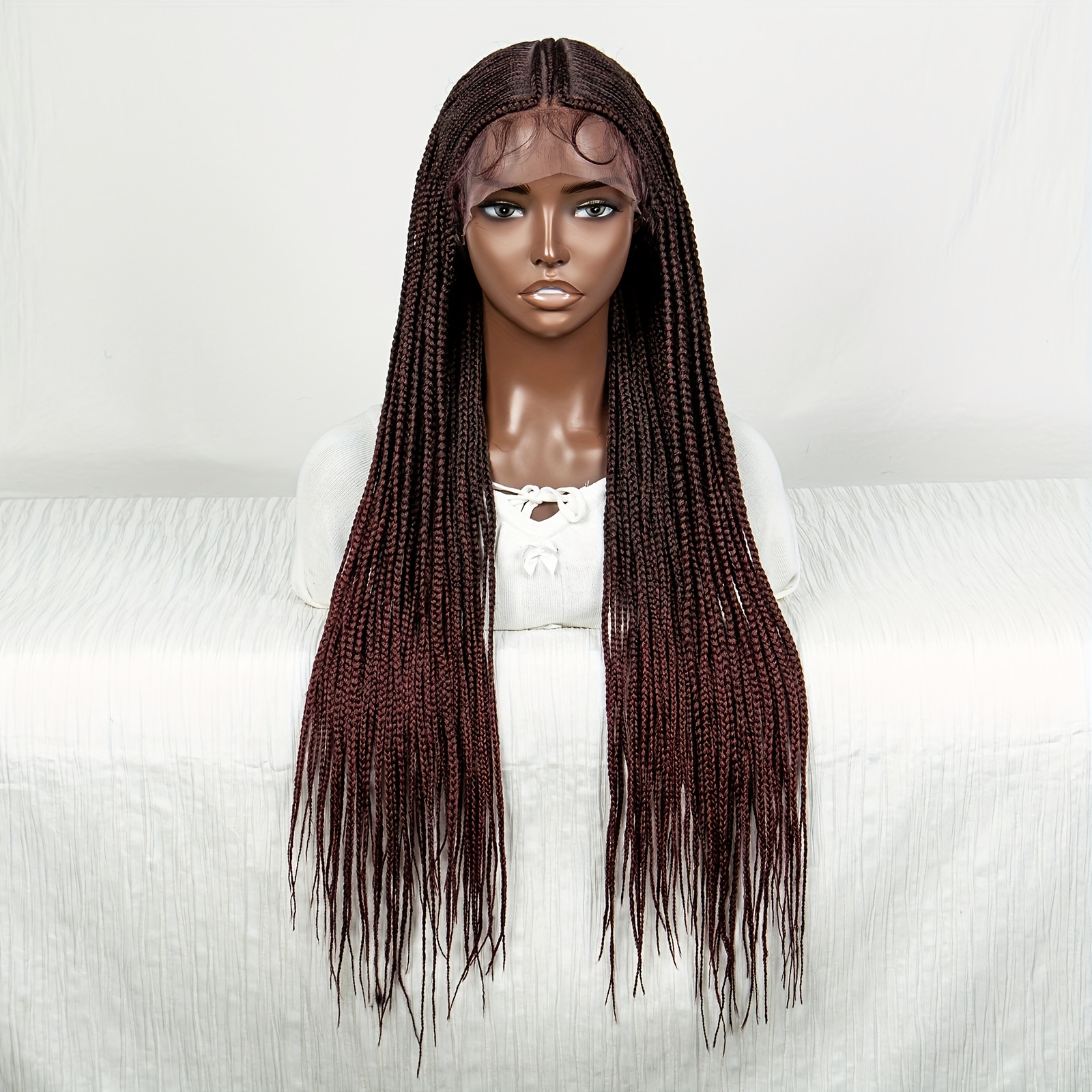 Short bob Braided Wig braid wig braided lace front wig short braided wigs  for black women knotless braids cornrow wig micro braids wig
