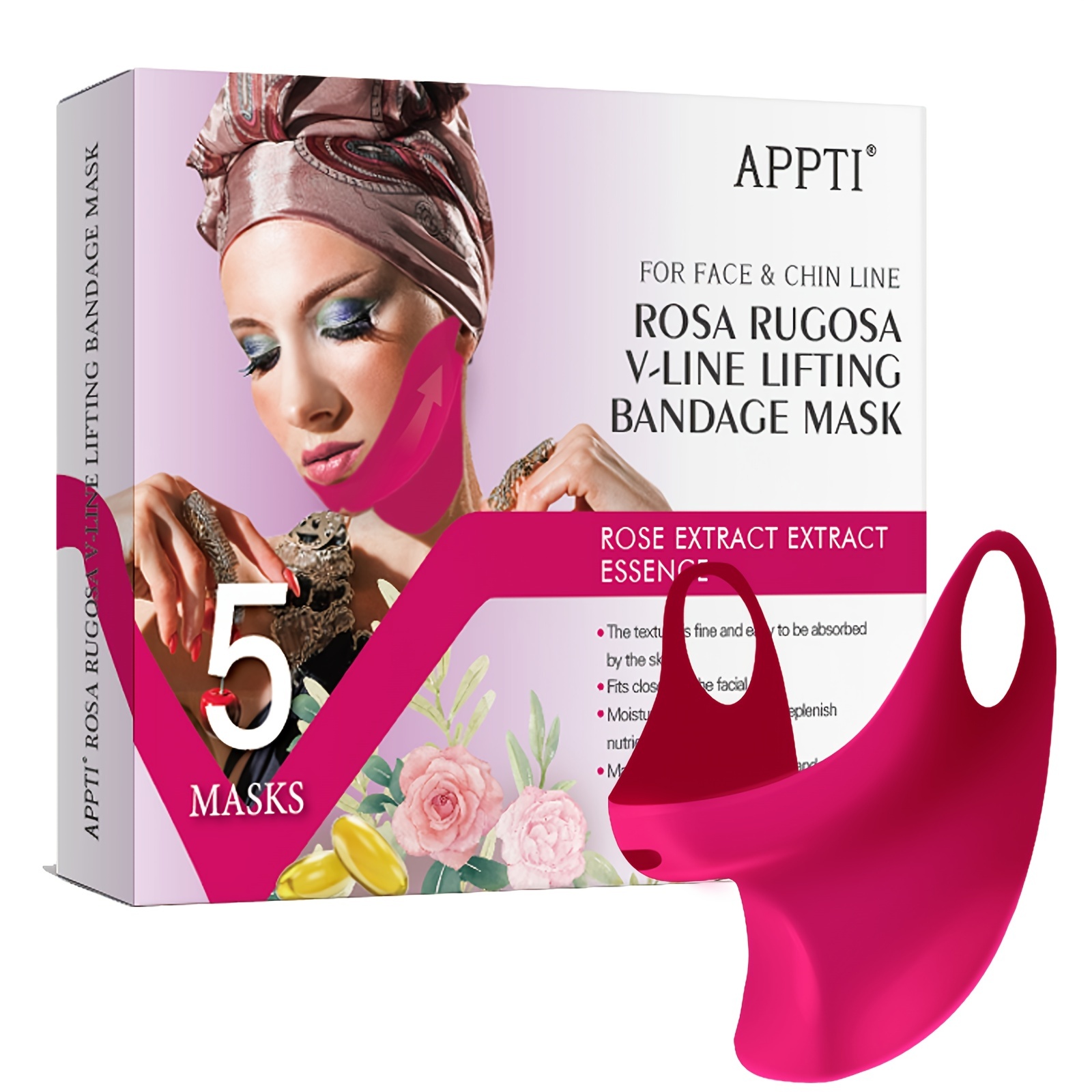 Double Chin Reducer V Line Face Lifting Tape Face Strap, Soft Chin Strap  Face Shaper To Tighten Double Chin For Women And Men