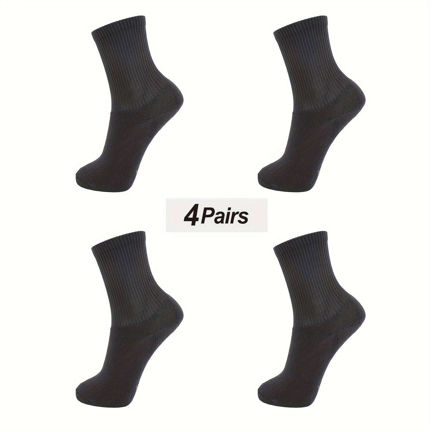 4 Pares De Calcetines Térmicos De Fibra De Bambú Para Hombre, Calcetines  Bajos/De Tobillo Que Absorben La Humedad - Temu