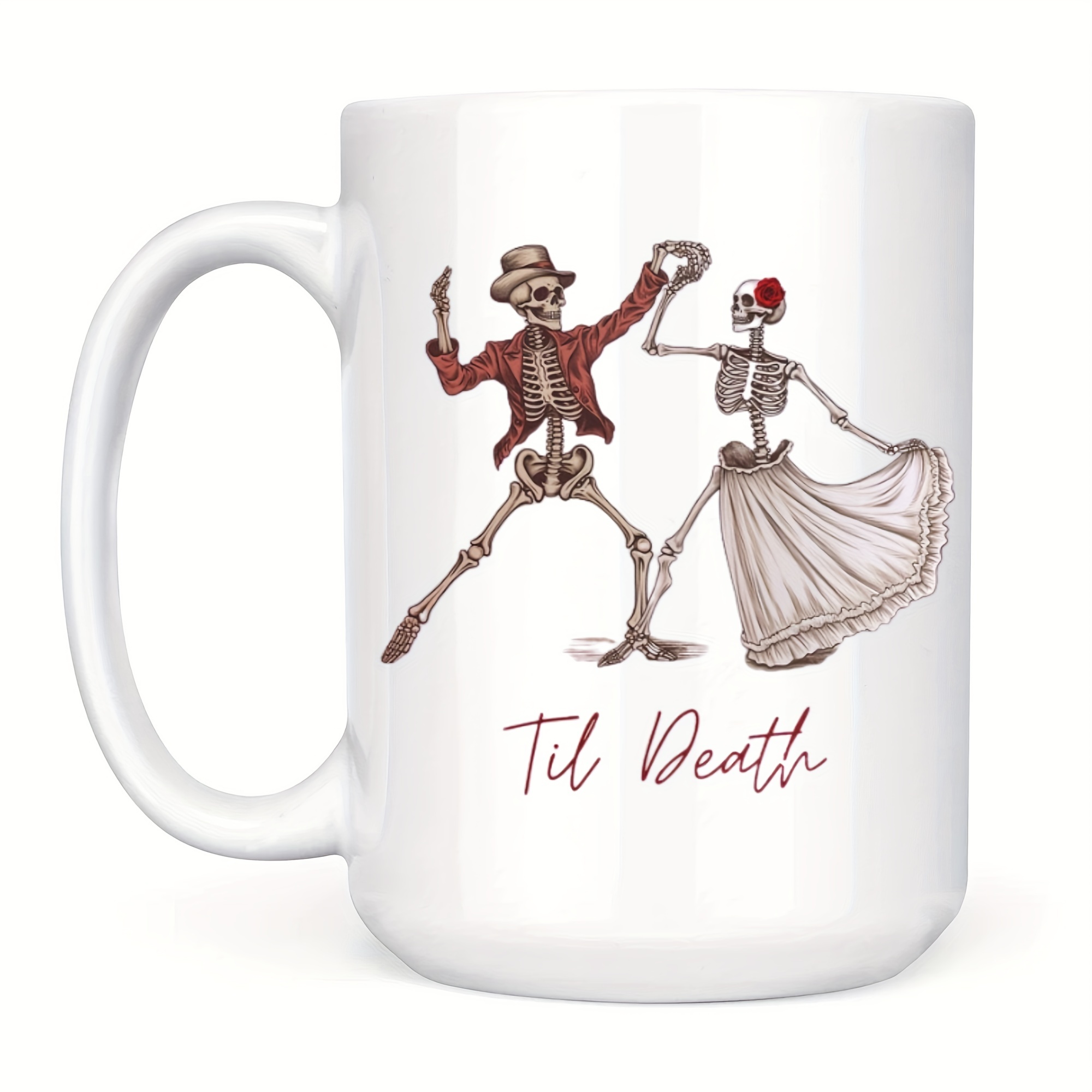 Dancing Skeletons Mug Skeleton Couple Spooky Season Mug Goth - Temu