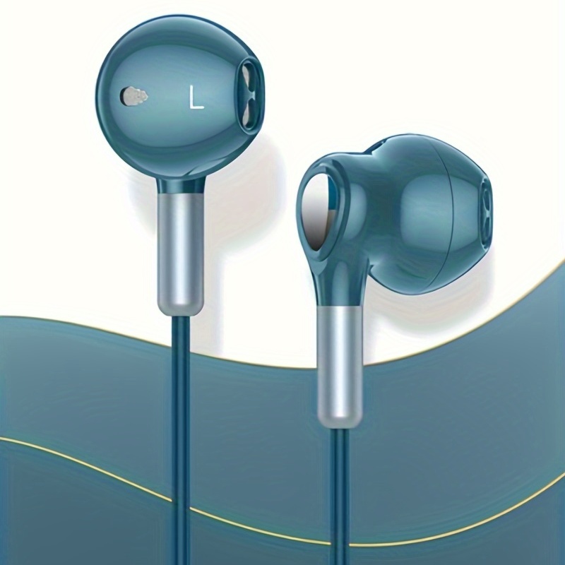 Écouteurs intra-auriculaires avec câble et microphone - Prise jack 3,5 mm -  Écouteur magnétique - Contrôle du volume - Extra basse - Isolation du