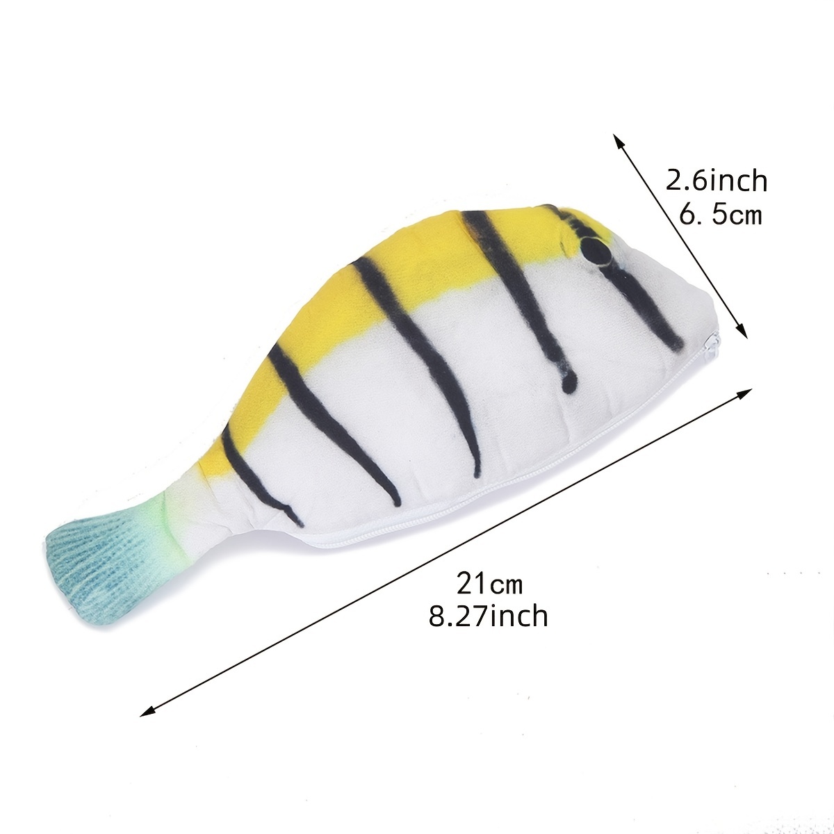 TQWQT 2 Pcs Of Simulation Fish-shaped Pencil Case Waterproof Pencil Bag  Fish Coin Purse Novelty Stationery Bag Gift Boys Girls School Office  Supplies