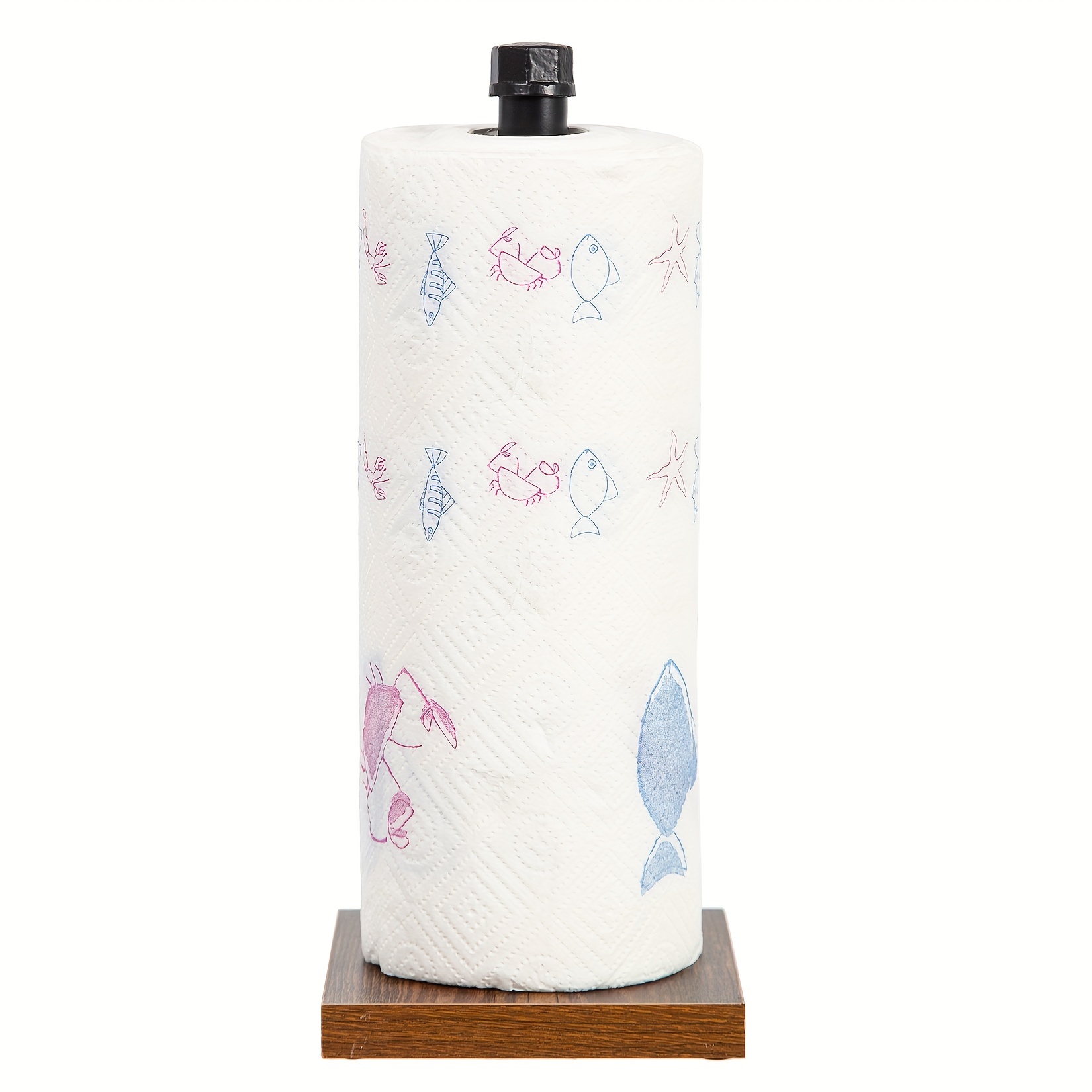SereneLife Toallero de madera para toallas de baño con soporte de  almacenamiento para barra de secado y cesta de cesta, soporte decorativo  para colgar