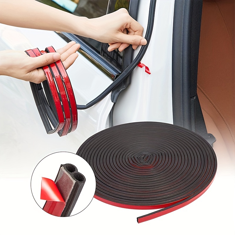 Car Door Seal Strips Sticker B Shape Weatherstrip Rubber Seals Sound  Insulation Sealing Automobiles Interior Accessories