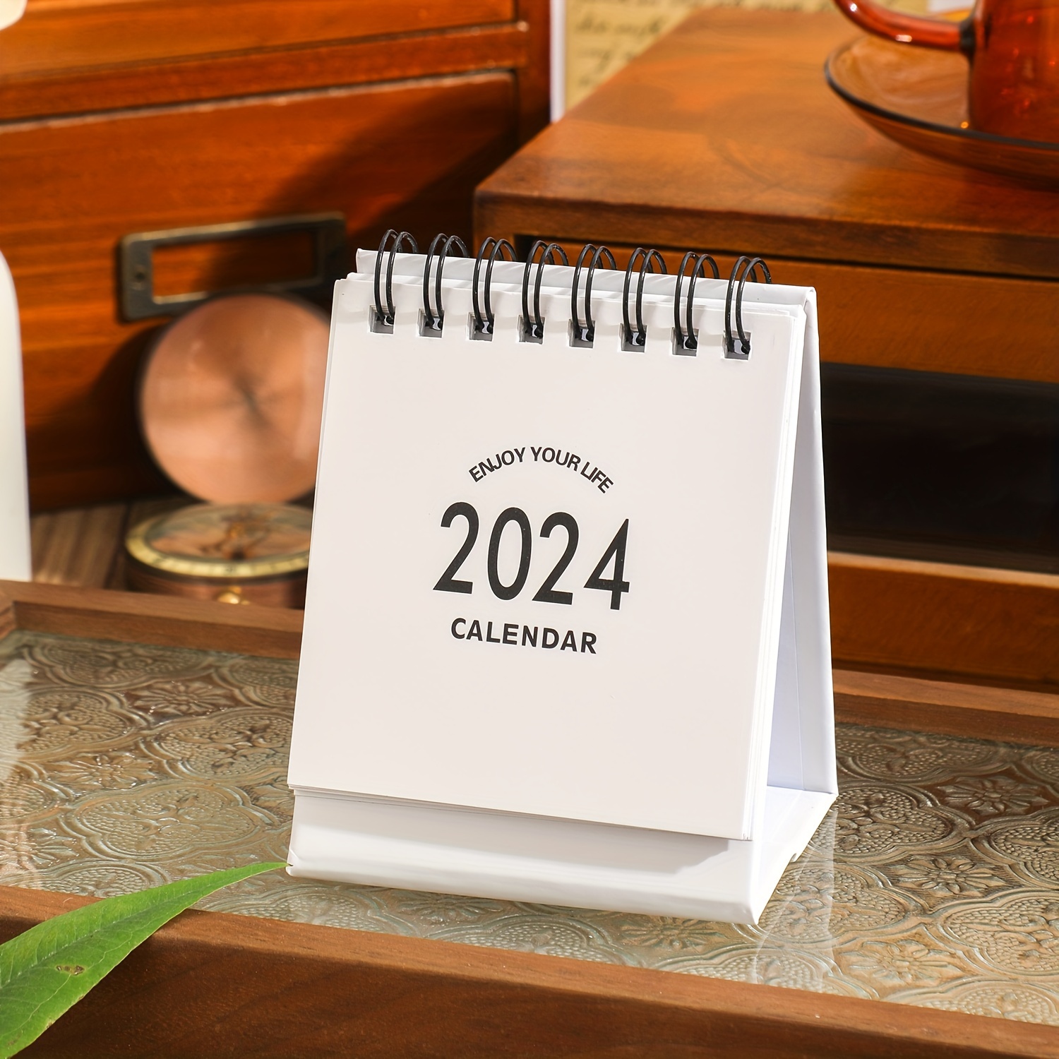 2023-2024 Wooden Desk Calendar, Gifts for Coworkers, Office