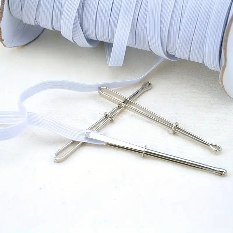 10 Pcs Bodkin Needle Elastic Threader Self-Locking Tweezers Clip Easy  Insert into for Elastics Sewing Accessories DIY Tool