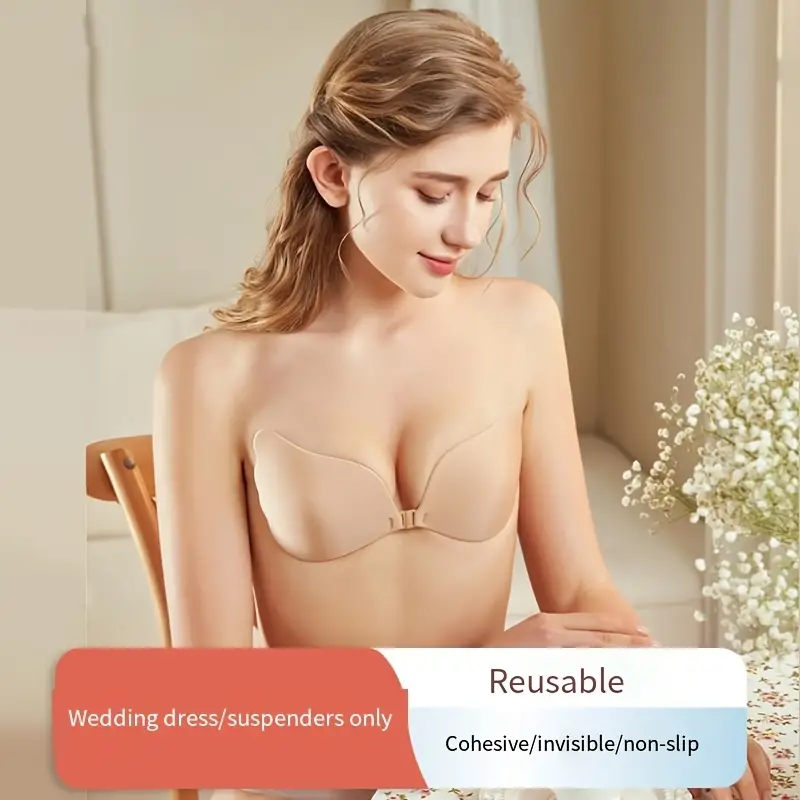 Stylish Adhesive Push Up Bra, Strapless Sticky Invisible Push Up Breathable  Nipple Patches For Wedding Dresses & Suspenders, Women's Lingerie & Underw