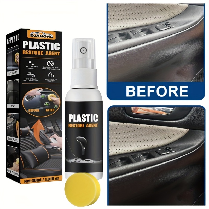 30ML Set Car Plastic Parts Retreading Agent Nano Plastic Refreshing Coating  Car Plastic Parts Retreading Agent Car Shampoo