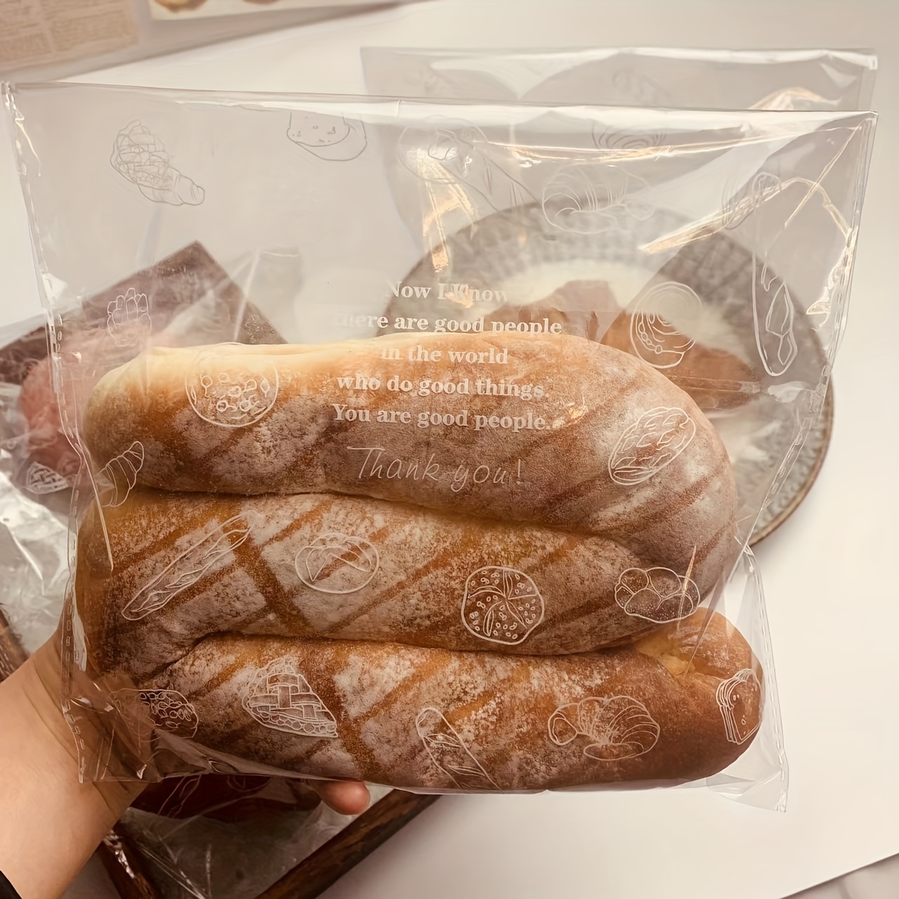 2 bolsas de pan para pan casero, forradas de plástico, bolsa de ahorro de  tela de lino reutilizable para masa madre y almacenamiento de pan casero,  17