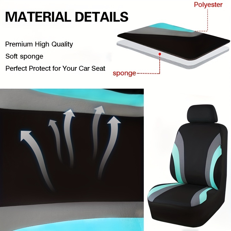 Saferide 3er Set Autositzbezüge PKW universal | Auto Sitzbezüge Kunstleder  Beige für Airbag geeignet für Vordersitze und Rückbank | 1+1 Autositze
