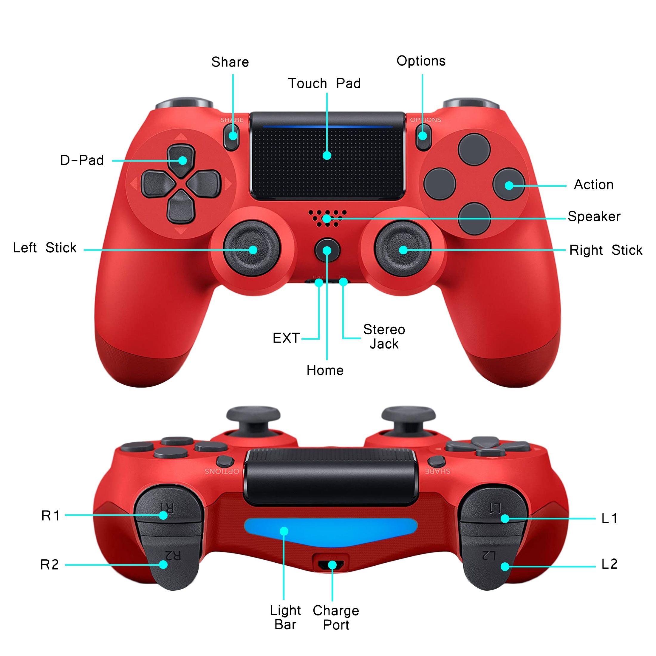 Wireless Controller For Ps4/pro/slim( Not For Ps5) Gamepad - Temu Denmark