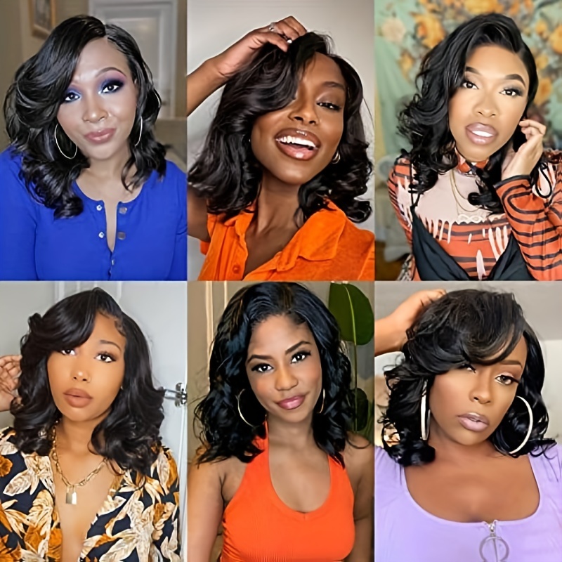 Shoulder Length Loose Wave Wig Synthetic Woven Wig