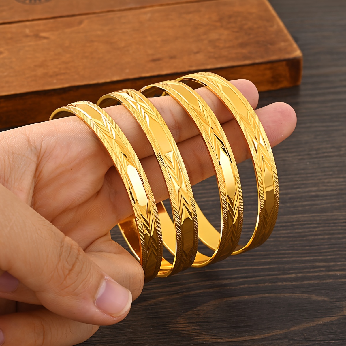 Spring Bangles Bracelet Set Adjustable Hand Jewelry - Temu