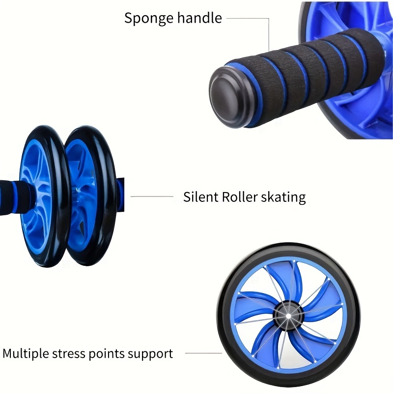 Ab Roller - a Device for Training Abdominal Muscles And Core Workouts - Because You Deserve The Best Fitness Core Shredder - Your New Abs Trainer - Featuring Extra Thick Knee Pads - with Dual Sliding Wheels