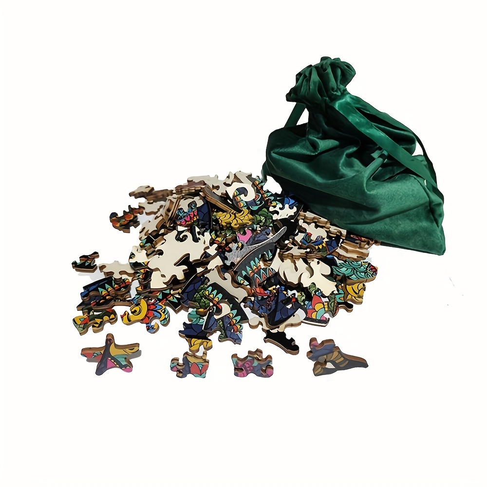 Greedy Cat Wooden Jigsaw Puzzle - Unique Animal Shaped Pieces