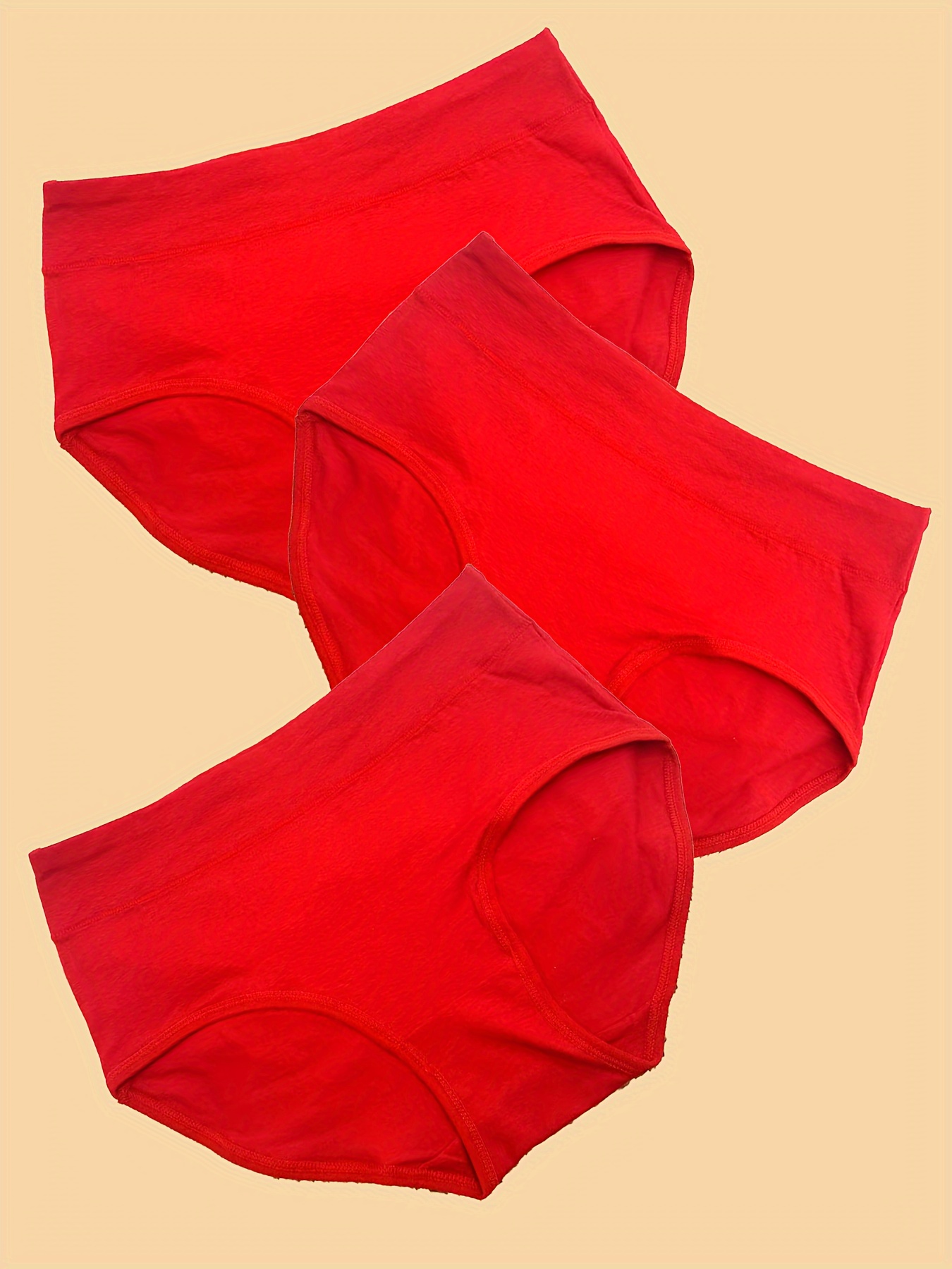 Japanese Peony Floral Folding Fan Red Pattern Prints Women Underwear Cotton  Bikini Ladies Brief Panties, S at  Women's Clothing store