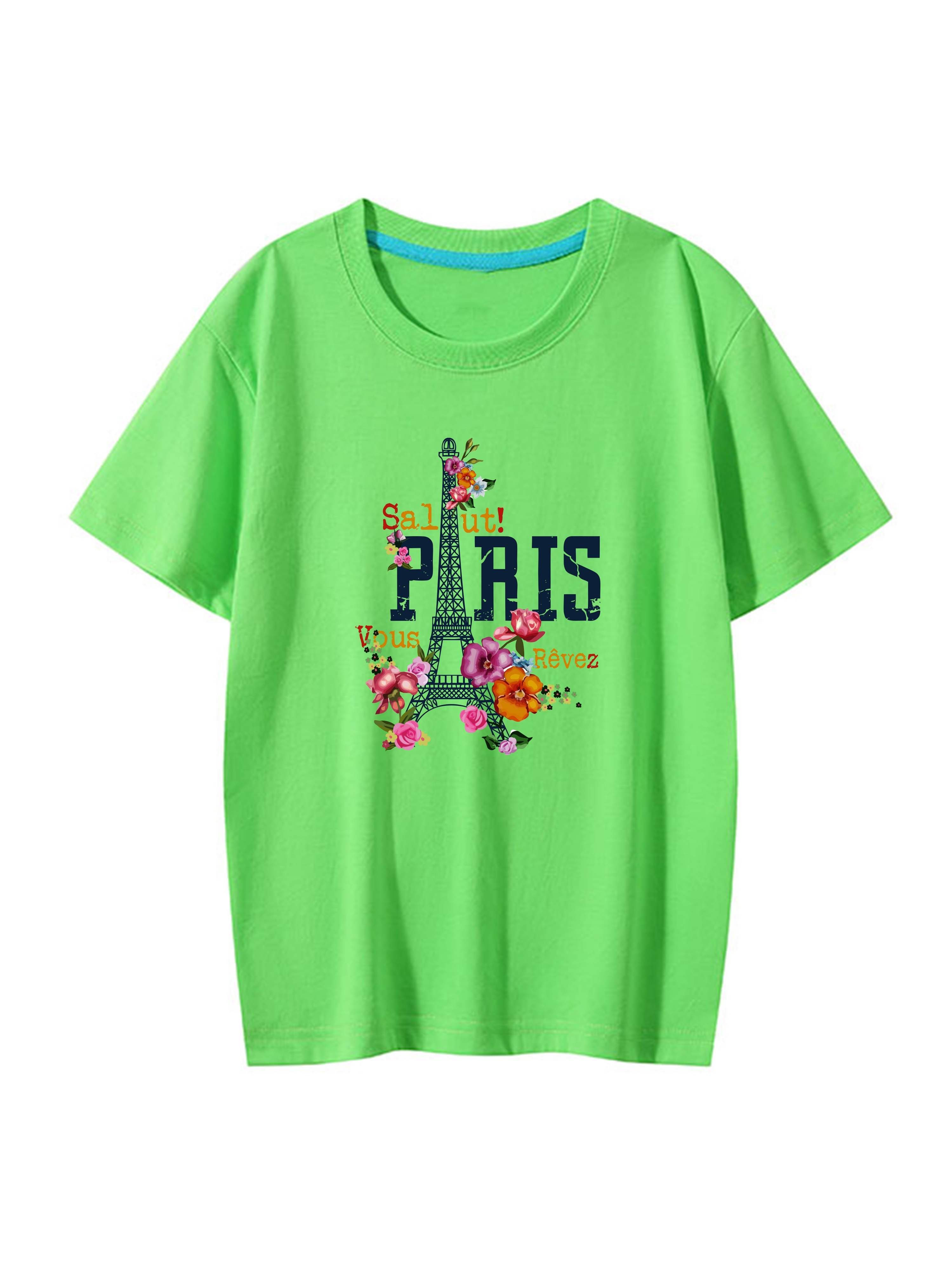 Paris t-shirt eiffel tower for outlet girls