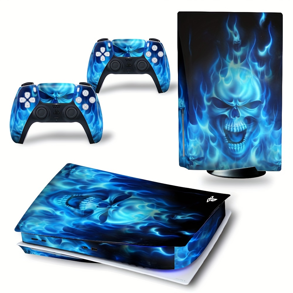 

Suitable For Ps5 Disc Version Full Console And Controller Vinyl Sticker, Multi-directional Sticker Film, Durable Skin, Anti-scratch, No Bubbles, Gaming Gift