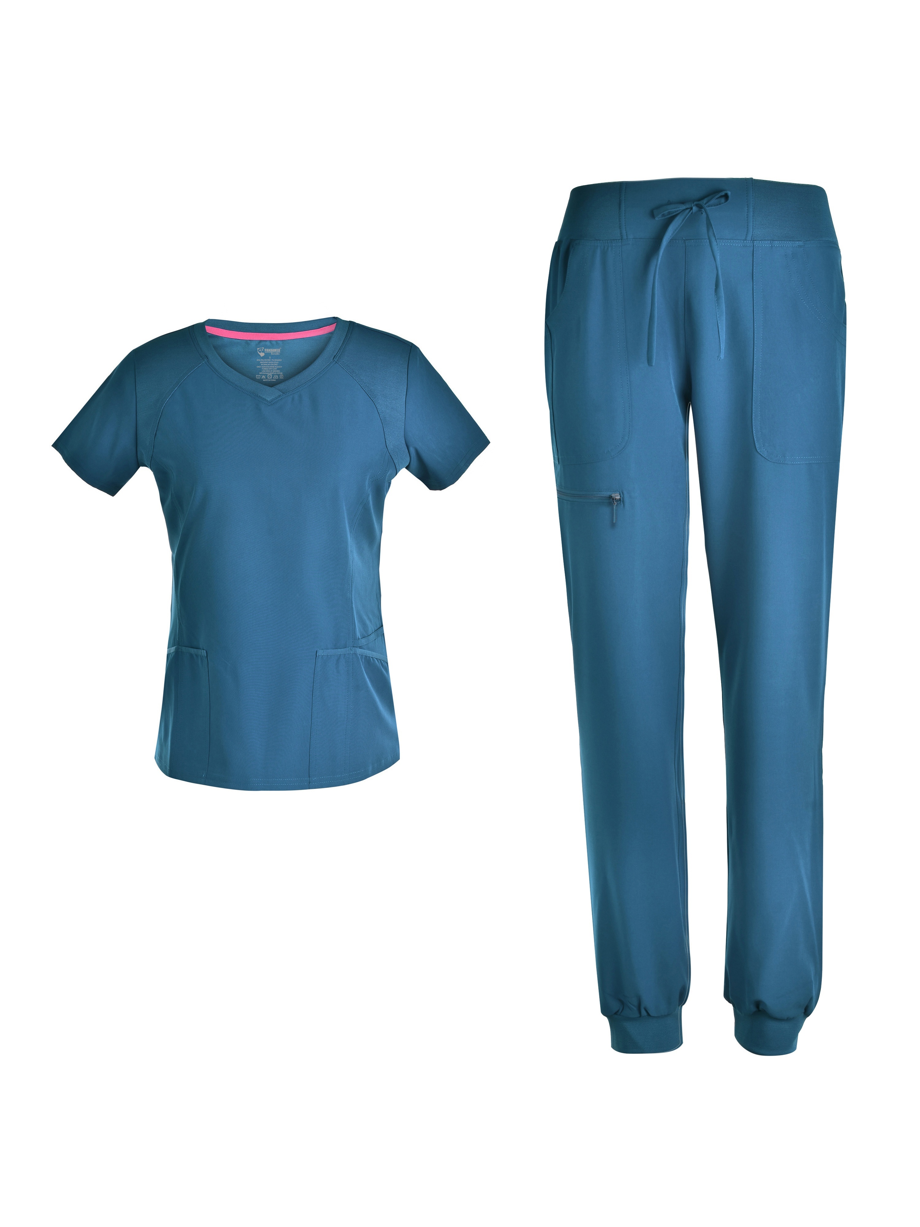 Suits Nurse Women's Elasticity Scrub Pants Workwear Hot Set Womens Nurse  V-Neck