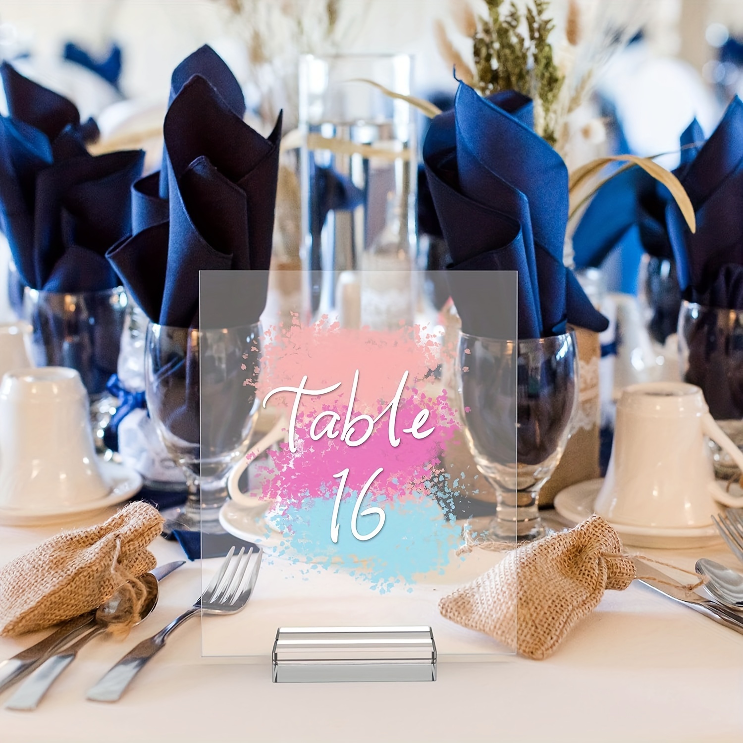 Napkin Rings with Slots For Place Cards