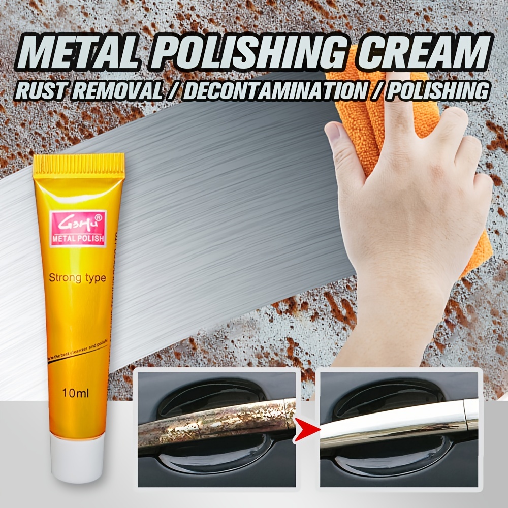 Metal Polishing Cream | Metal Polish Cream | Metal Polishing Compound Paste  Kit, Stainless Steel Cleaning Paste, Kitchen Pot Bottom Black Scale Rust