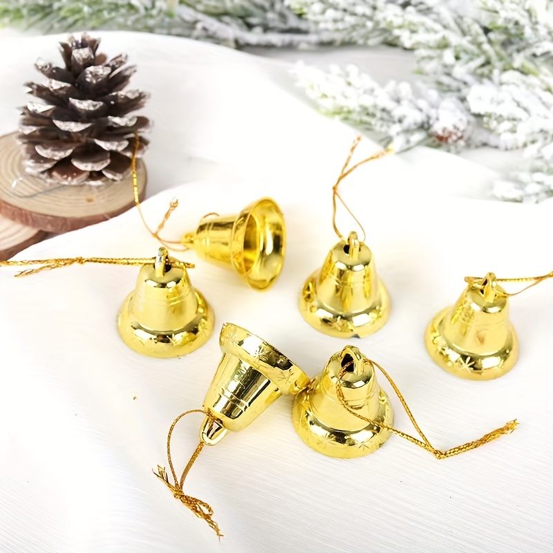 Golden Plastic Christmas Bell Decorations Christmas Bell - Temu