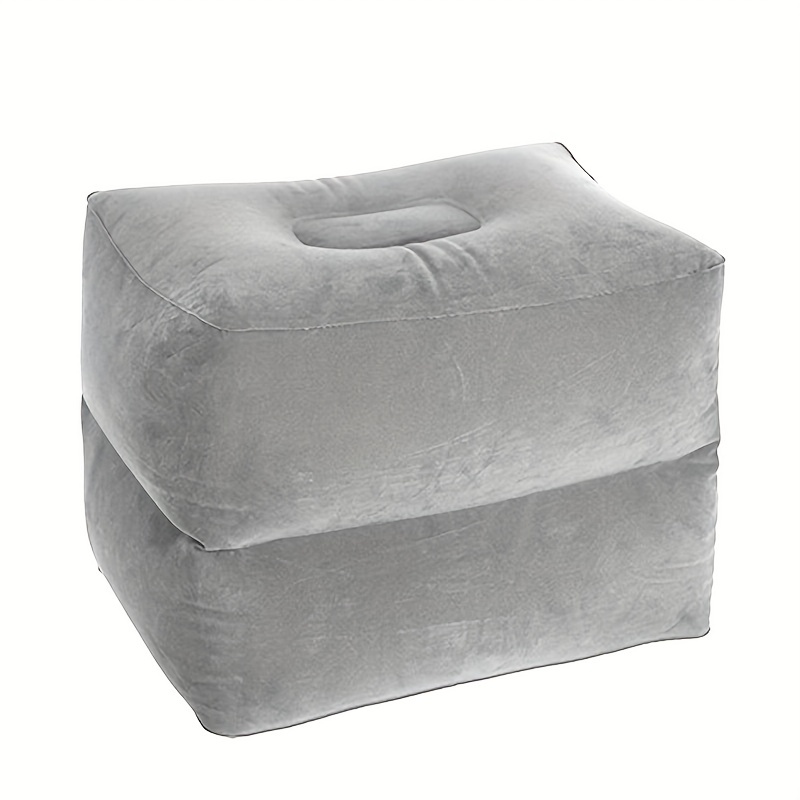 Inflatable Flocking PVC Ottomans for Travel and Office Nap
