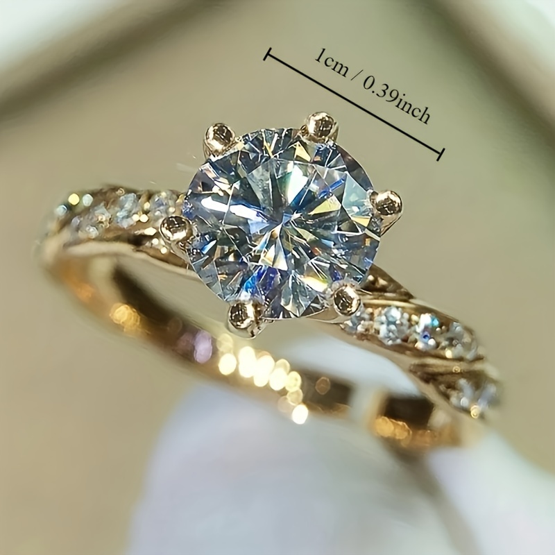 Women's CZ Promise Ring 6 Prong Setting