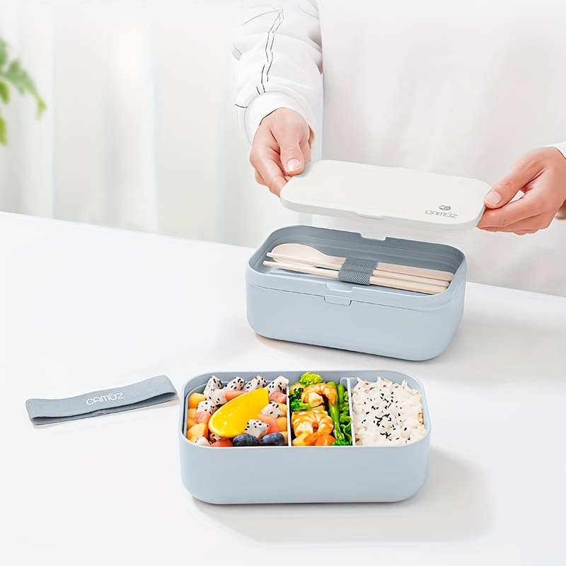 MINKUROW Lunch Box, Lunch Box Con Posate A 2 Strati Bento Giapponese Per  Bambini O Adulti