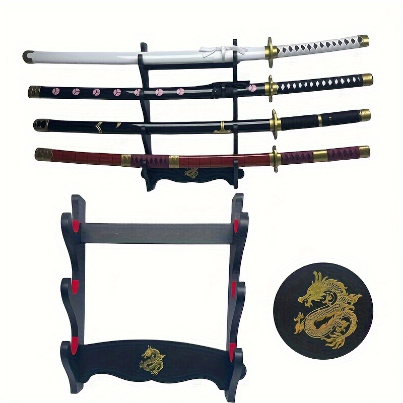 Support mural à 4 niveaux, support épée de samouraï Katana, 2
