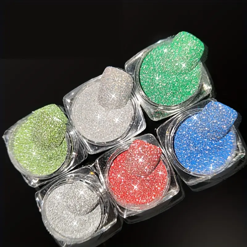 Lip Gloss Glitter For Lip Gloss Making 6 Colors Set Nail - Temu