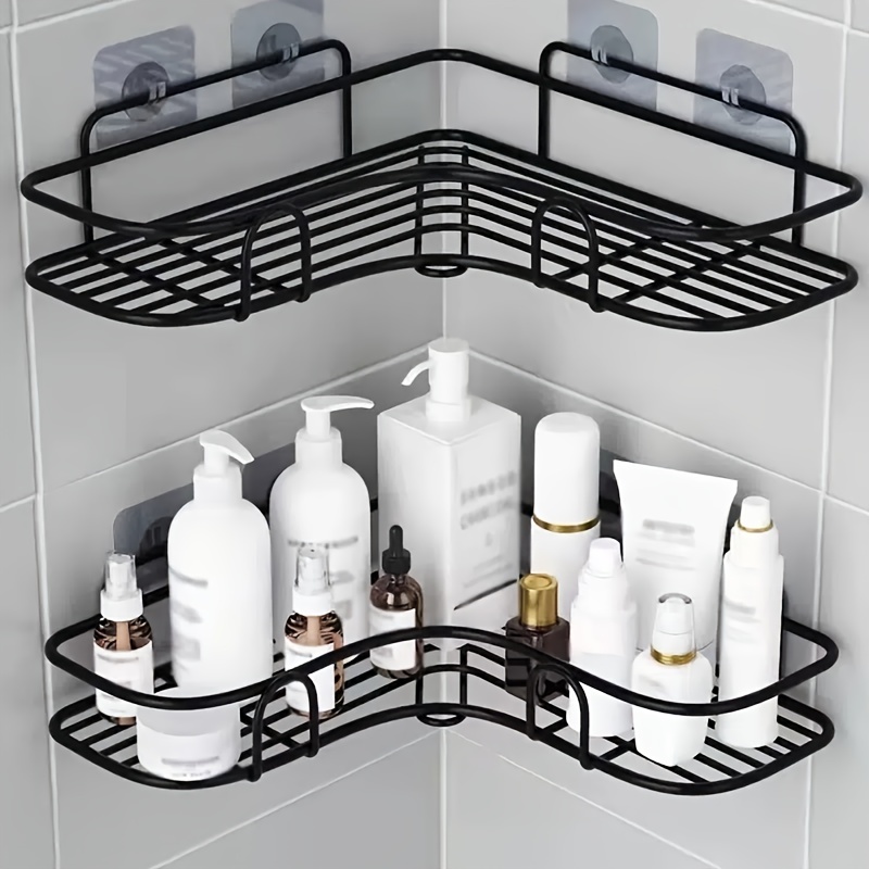 Wall Mounted Bathroom Organizer Box Waterproof Makeup Skincare Cotton Pads  Lipstick Shampoo Storage Holder Toilet Cosmetic Rack