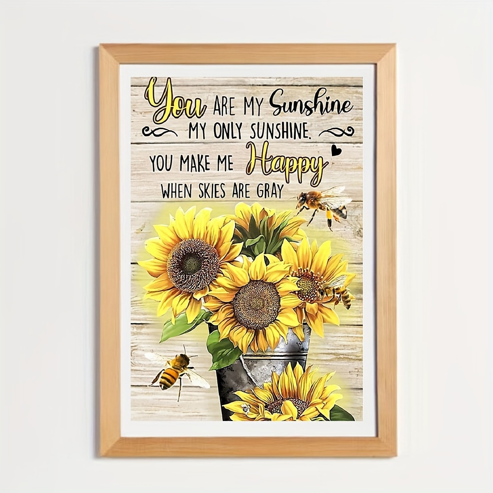 You are My Sunshine Sunflower Diamond Painting - Diamond Painting Hut