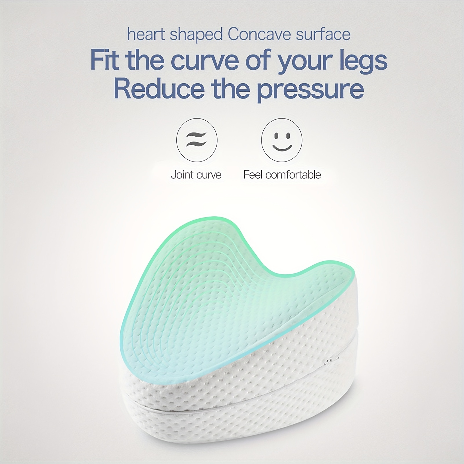 Heart-shaped Memory Foam Leg Pillow With Slow Rebound Function