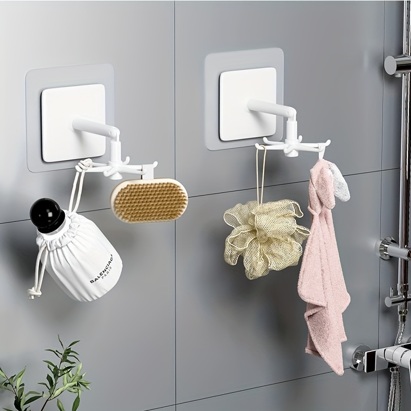 360 Rotating Hook with Strong Adhesive for Nail Storage