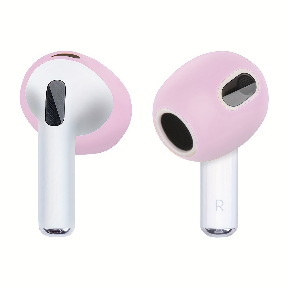 3 pares de almohadillas de silicona de goma suave para auriculares Apple  AirPods Air Pods Sports EarPods accesorios para auriculares (blanco)