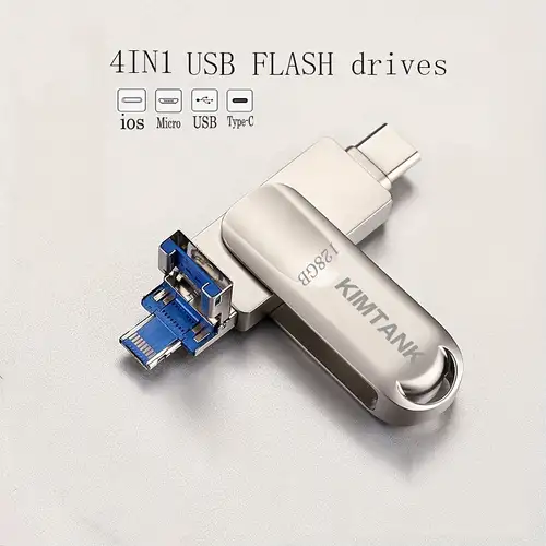 Clé USB 3.0 3 En 1, 64 Go/128 Go/256 Go/512 Go, Pour IPhone/iPad