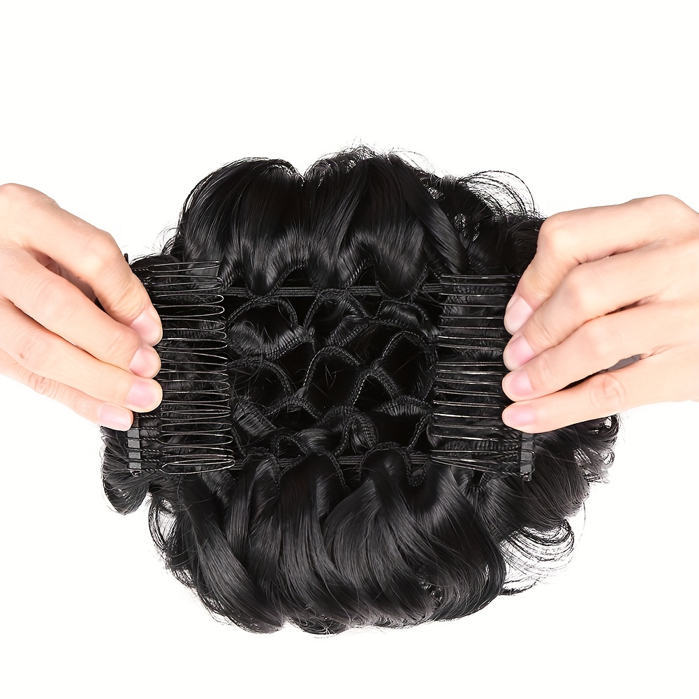 Messy Bun Hairpiece Synthetic Curly Bun Extensions Scrunchie