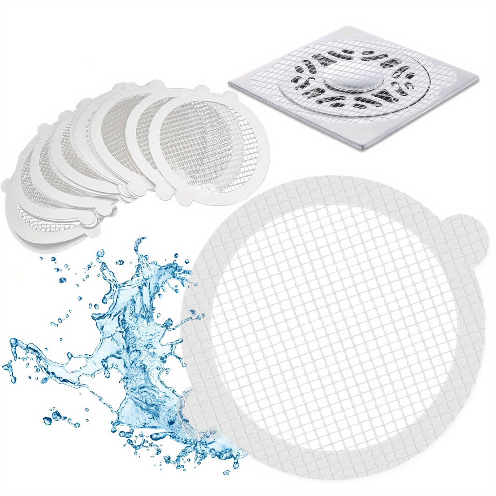 30 Packs, Disposable Hair Catchers for Shower, Disposable Shower