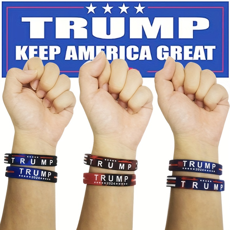 Trump Take American Back Silicone Bracelets Inspirational - Temu