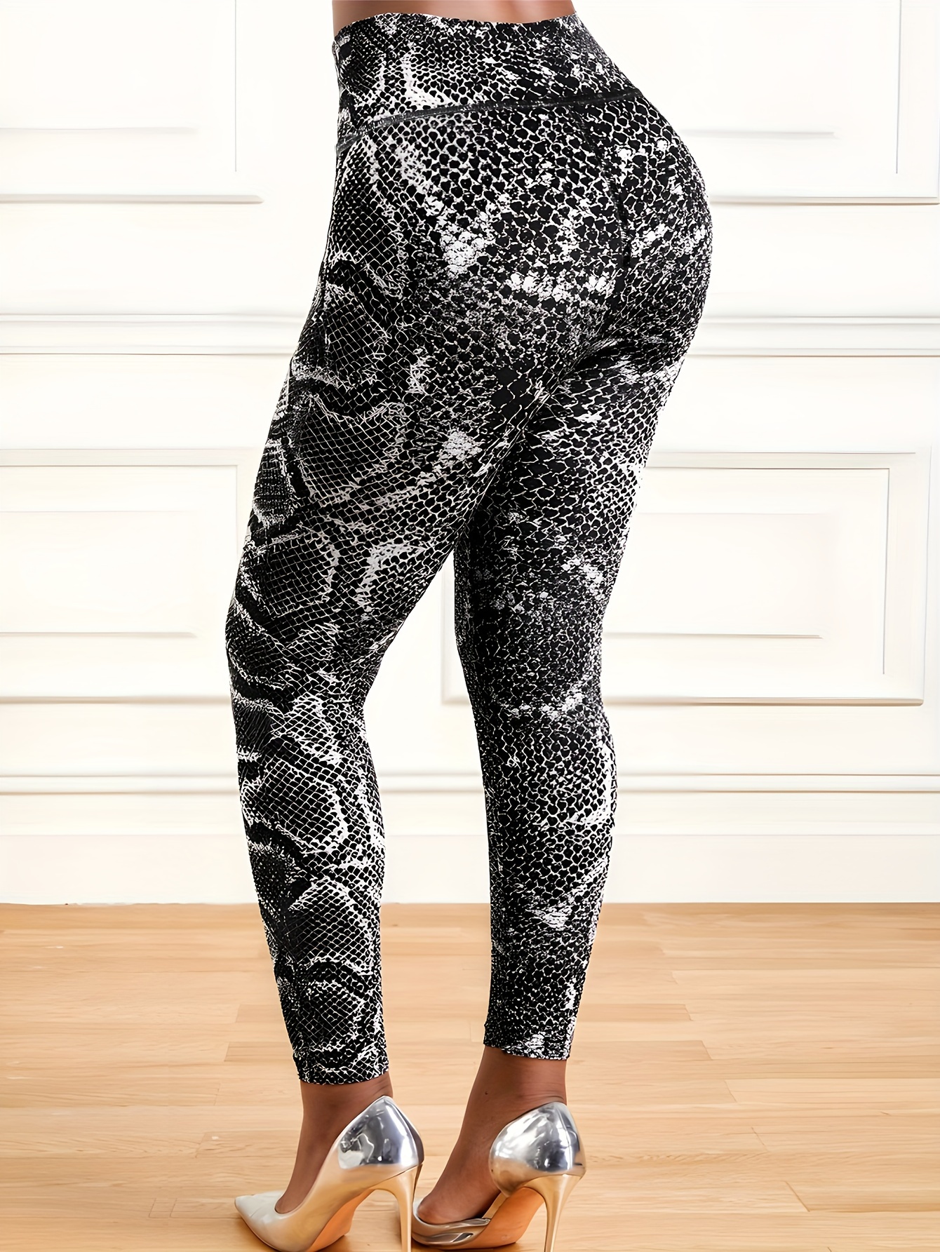 Yoga Tights Workout Pants Fitness Leggings Women Snake Print Push Up Sport  Leggin Ladies High Waist Casual Gym Wear Large Size From Ivogue888, $5.25