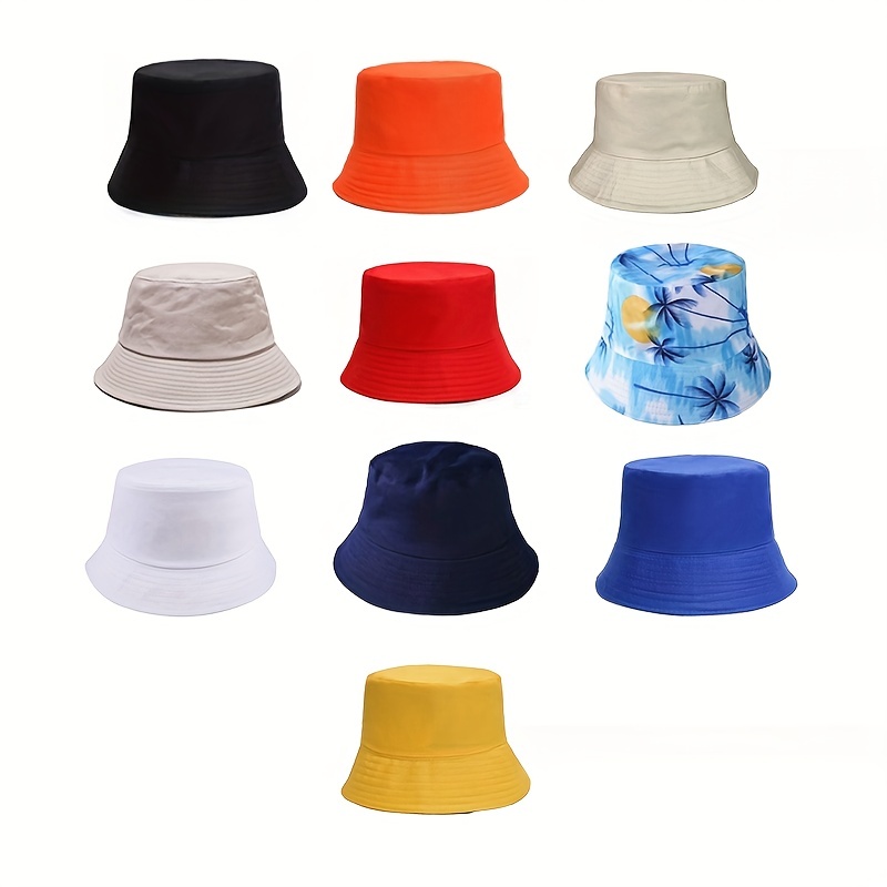 1pc unisex Sun Protection Bucket Hat, Fishing Hat, Outdoor Sunshade Sunscreen Hat for Outdoor Travel Daily Life,Temu