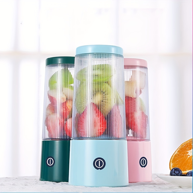 1pc portable juice machine 350ml charging usb fruit vegetable juicer household juicer mini blender details 1