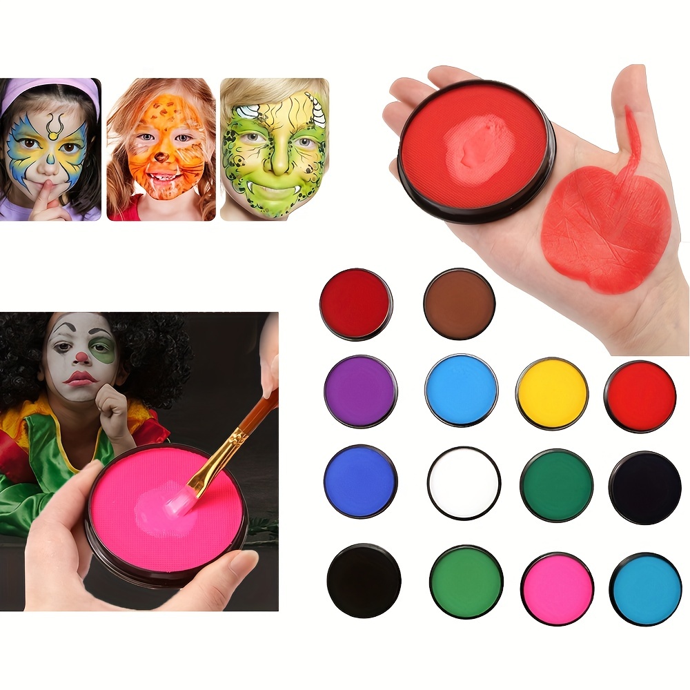  Black White Face Body Paint,Face Painting Kit for